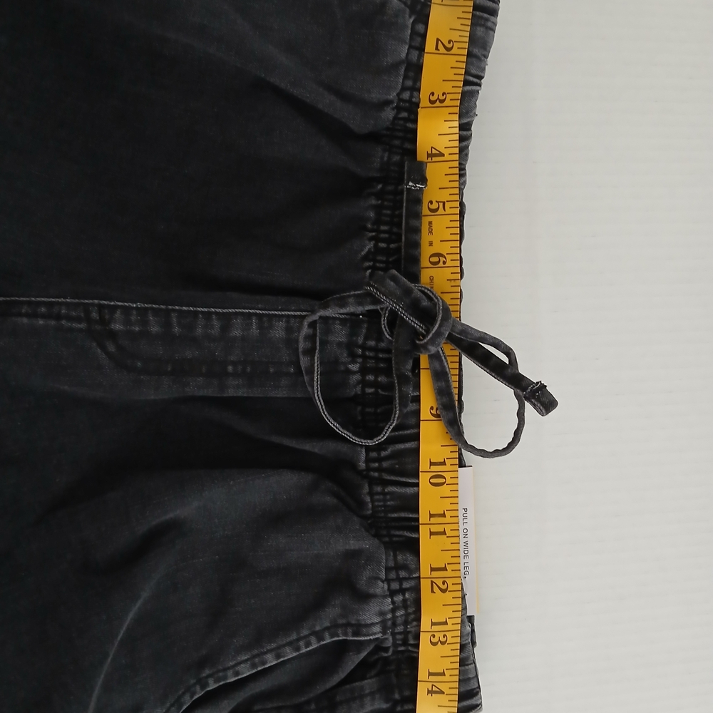 Style & Co Black Rinse Wide-Leg Pants Pull On Size PM New $18 - Picture 10 of 10